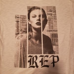 Taylor Swift Tops - Taylor Swift Oversized Reputation Album Cover Tee Taylor Swift Tops - Taylor Swift Oversized Reputation Album Cover Tee